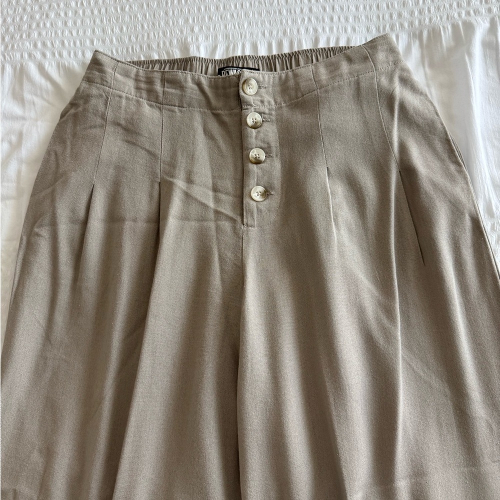 Rewash Tan Wide Leg Pants - Picture 4 of 8